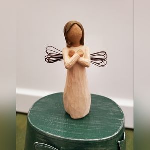 Willow Tree Sign for Love Angel, Sculpted Hand-Painted Figure